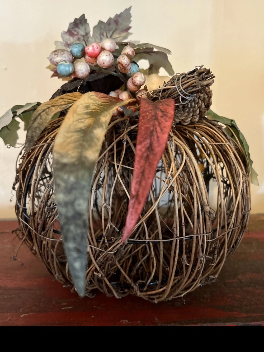 RUSTIC TWIG PUMPKIN FALL DECOR
